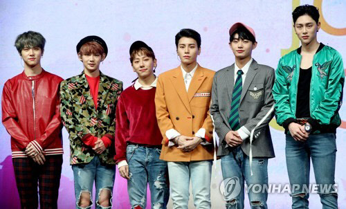 4월 30일 해체하는 프로젝트그룹 JBJ[연합뉴스 자료사진]